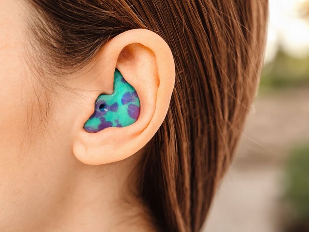 Custom-molded earplugs and ear molds made from impressions taken at Comprehensive Hearing Solutions in Southeast Kansas